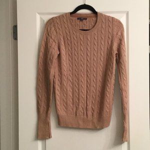 Beige/Camel GAP Cable Sweater
